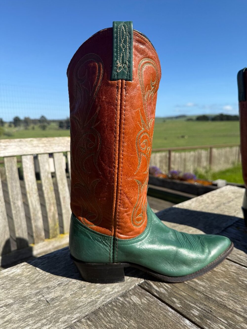 Vintage Dan Post Cowboy Women's Boot Size 8M